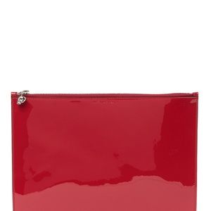 Alexander McQueen Red Patent Leather Clutch NWT